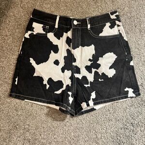12th Tribe Cow Print Shorts